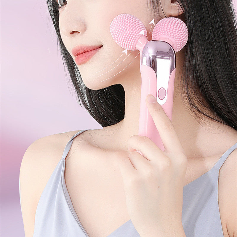 Facial Cleansing And Face Slimming Roller Vibration Facial Beauty - Plush Fashions Shop 