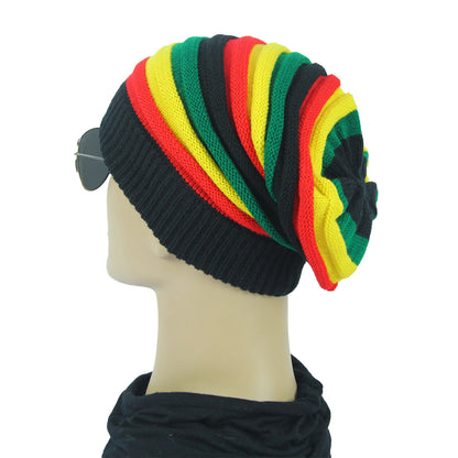Colorful Striped Wool Hat Fashion Outdoor Warm - Plush Fashions Shop 