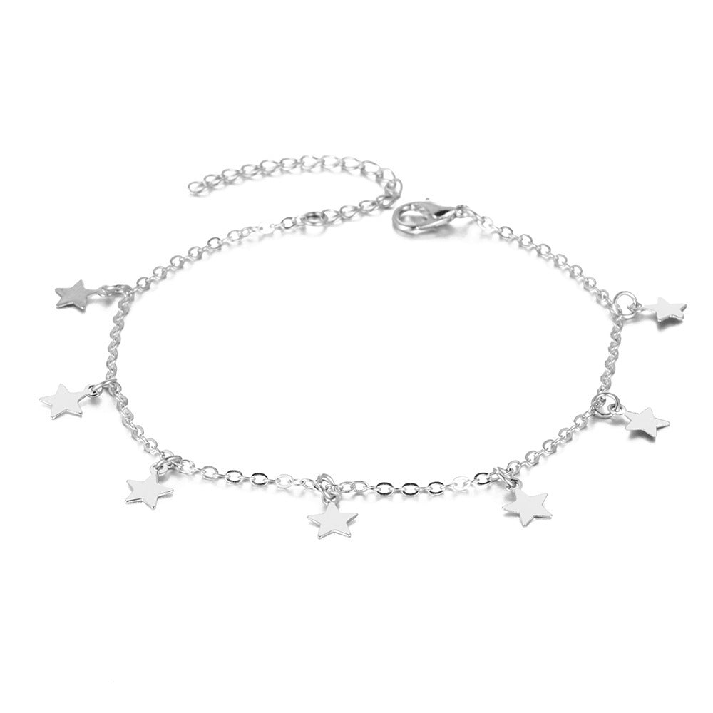 Simple Star Fashion Anklet Jewelry - Plush Fashions Shop 