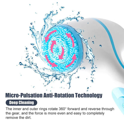 Professional title: "Advanced Ultrasonic Facial Cleansing Brush with Multi-Functionality"