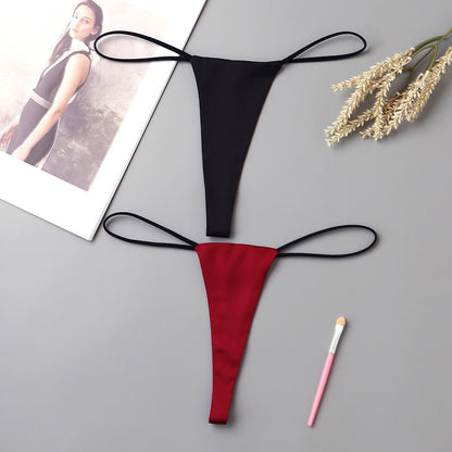Women's Minimalist Low Waisted Underwear With One Rope - Plush Fashions Shop 